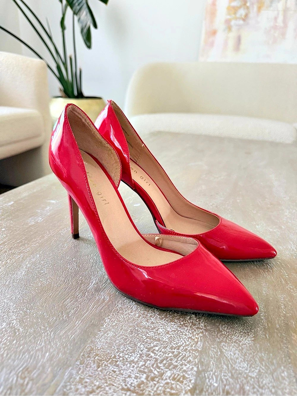 Madden Girl Pointed Toe Patent Heels in Red US 8